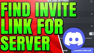 How to Find Invite Link on Discord Server [upl. by Scandura]