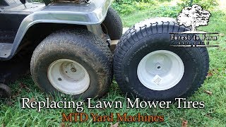 Replacing Lawn Mower Tires [upl. by Morgana]