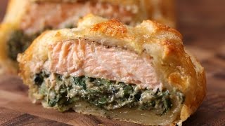 Puff Pastry Salmon Salmon Wellington [upl. by Born]