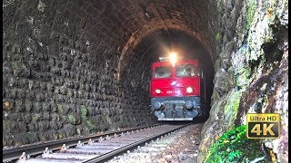 Old and rusty rail tunnels in Serbia  Trains in tunnels 4K [upl. by Malha]