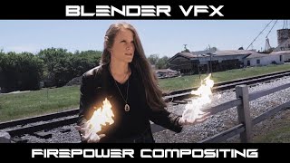 Blender VFX Fire Power Compositing [upl. by Aciamaj400]