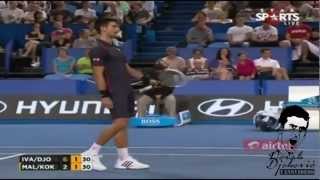 Novak Djokovic Imitates Ana Ivanovic  Very Funny  HOPMAN CUP 2013 HD [upl. by Carny]