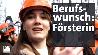 Arbeitsplatz im Wald Berufswunsch Försterin  Abendschau  BR24 [upl. by Helve]