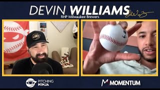 Devin Williamss Airbender Grip and Being an quotOutlierquot in Pitching [upl. by Oicnaneb]