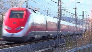 Treni Alta Velocità in transito a 300 kmh • GIORNO e NOTTE • AV RomaNapoli • Ceccano Frosinone [upl. by Grefe]