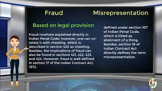 What is Difference Between Fraud amp Misrepresentation [upl. by Crudden]