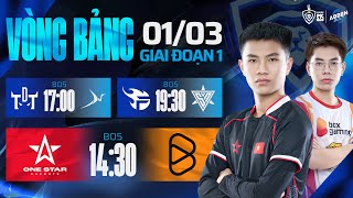 1S vs BOX  TDT vs BSS  FPT vs SPN  GĐ1  ABBEN ENERGY ĐTDV MÙA XUÂN 2025  0103 [upl. by Leaw]