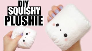 DIY SQUISHY PLUSHIE  Squishy amp Plushie in one [upl. by Atilehs517]