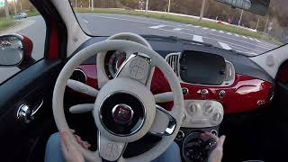 2020 Fiat 500 12 Dualogic AT POV City Test Drive [upl. by Anirehtac]