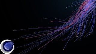 Animate Splines with Particle Emitter in Cinema 4d Quick Tutorial [upl. by Rramahs]