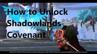 World Of Warcraft ShadowlandsCovenant How To Unlock Tutorial [upl. by Innavoeg]