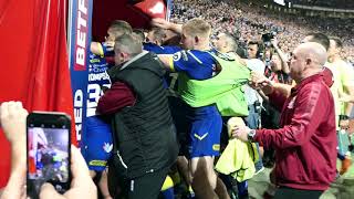 TUNNEL FIGHT AT HALF TIME WIGAN V WARRINGTON 2018 GRAND FINAL AT OLD TRAFFORD [upl. by Mulac]