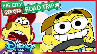 The Greens Road Trip 🚗  Big City Greens  Disney Channel [upl. by Oicnanev]