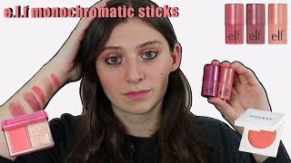 elf monochromatic multi sticks  Swatches amp Chatting [upl. by Mabel]