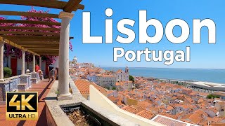 Lisbon Portugal Walking Tour 4k Ultra HD 60fps – With Captions [upl. by Pani]