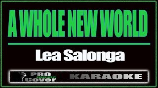 A Whole New World  LEAH SALONGA KARAOKE [upl. by Goeger]