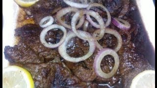 How to Cook Pinoy Bistek Filipino Beef Steak [upl. by Jollanta]