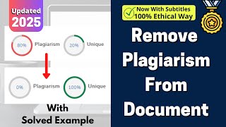 How to remove Plagiarism from Article [upl. by Alexandre]