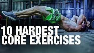 Top 10 Hardest Core Exercises How Many Could You Do [upl. by Llewen]