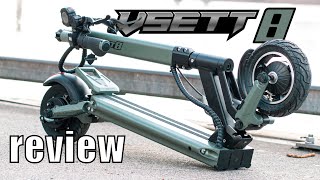 VSETT 8 Electric Scooter Review Packed with Features [upl. by Dessma]