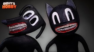 Cartoon Cat amp Cartoon Dog ➤ Trevor Henderson Creatures ★ Polymer Clay Tutorial [upl. by Nikkie]