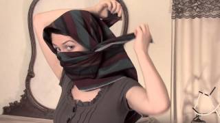 How to Tie a Shemagh Scarf  Scarves [upl. by Atinrev869]