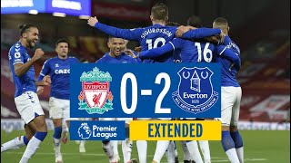 EXTENDED HIGHLIGHTS LIVERPOOL 02 EVERTON [upl. by Elehcin]