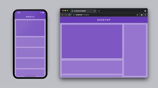 🖥📱RESPONSIVE DESIGN • Flutter Tutorial [upl. by Anaej]