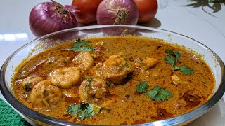 Malvani Style Prawns Curry  Authentic Malvani Kolambi Rassa  How to make Prawns Curry [upl. by Grim954]