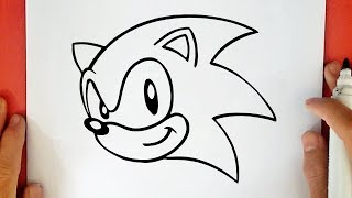 COMO DESENHAR O SONIC [upl. by Iuqcaj]