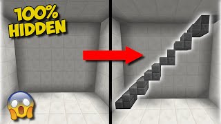 116 How To Make A SECRET STAIRCASE In Minecraft  Great For Hidden Bases [upl. by Nitram]