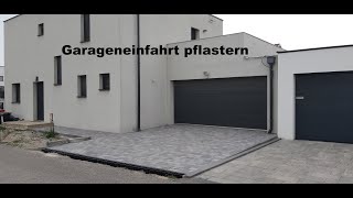 Garageneinfahrt Pflastern  Pflastersteine verlegen [upl. by Heidi]