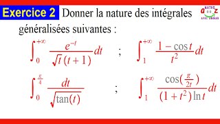 Exercice corrigé Intégrale généralisée [upl. by Audwin]