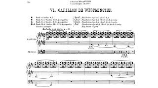 Louis Vierne  Carillon de Westminster Score Video [upl. by Clymer]