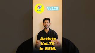 Activate VoLTE in BSNL  bsnl bsnl4g [upl. by Enelyak]