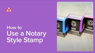 How To Use A Notary Style Stamp [upl. by Lenoel]