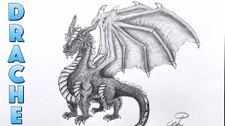 Großartigen DRACHEN ZEICHNEN  TUTORIAL [upl. by Liane845]