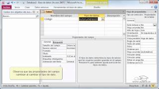 Curso de Access 2010 3 Crear tablas [upl. by Samled362]