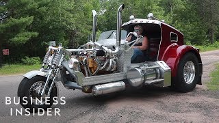 Custom Trike Looks Like A Semitruck [upl. by Broucek]