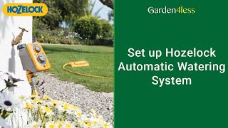 Setting Up A Hozelock Automatic Watering System  Garden4Less [upl. by Eldrid]