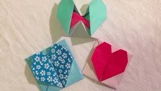 Fun Origami hartjesdoosjeenvelopje vouwen [upl. by Persis110]