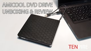 Amicool External DVD Drive  Unboxing amp Review [upl. by Notlehs]