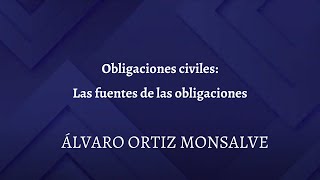 Obligaciones Civiles Fuentes de las obligaciones [upl. by Gillman]