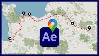 Animate Your Google Maps🌎LOCATION HISTORY Data in After Effects🌎 [upl. by Yzus321]