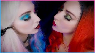 POISON IVY and HARLEY QUINN  ASMR KISS [upl. by Iaw]