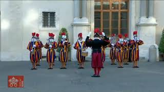 National Anthem of Vatican  Played by Swiss Guard Band [upl. by Nakada]