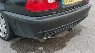 BMW E46 330D Stock Engine amp Exhaust Sound [upl. by Ylrebmit]