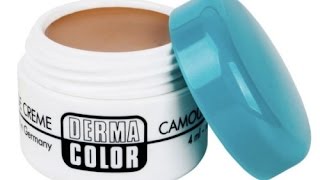 Kryolan Derma Color Camouflage Cream and Fixing Powder Review video [upl. by Lillian725]