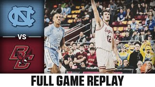 North Carolina vs Boston College Full Game Replay  202324 ACC Men’s Basketball [upl. by Adlemy]