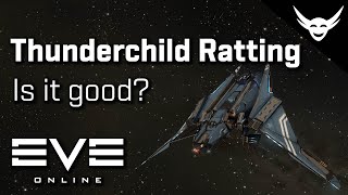 EVE Online  Nullsec ratting in a Thunderchild [upl. by Neillij34]